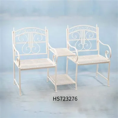 Hlau Vaj Rooj Zaum nrog Rooj Hauv Nruab Nrab